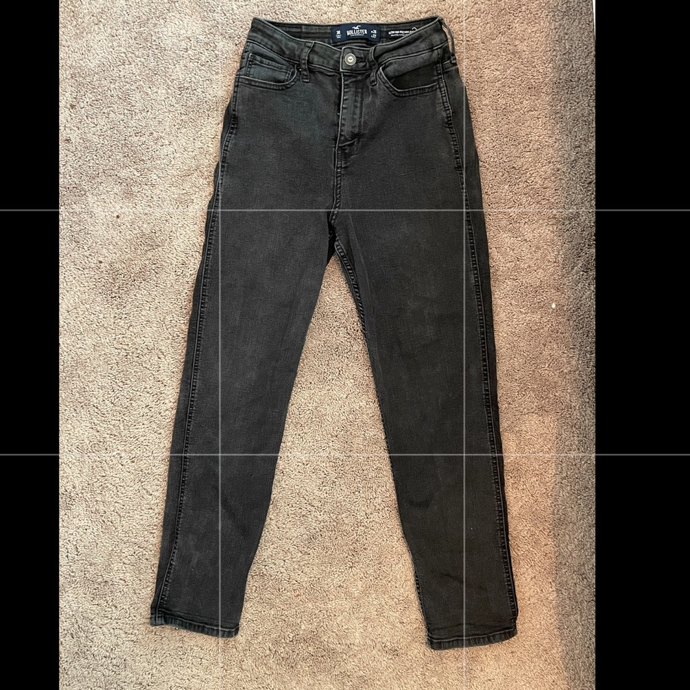 Grey High Waisted Mom Jeans